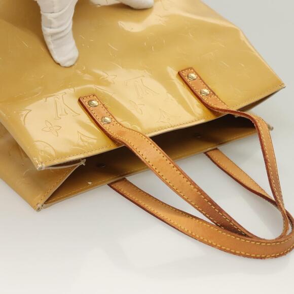 LOUIS VUITTON Monogram Vernis Reade MM Hand Bag Beige M91141 - Picture 6 of 16